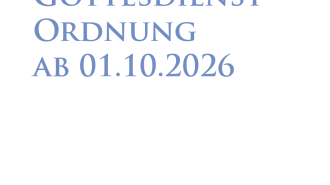 Gottesdienstordnung