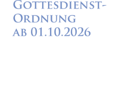 Gottesdienstordnung